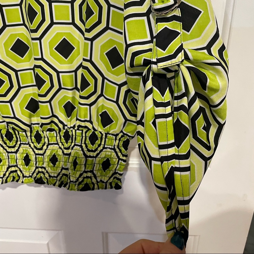 Michael Kors Geometric Pattern Blouse - image 6